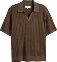 Wax London Siena Textured Cotton Blend Polo