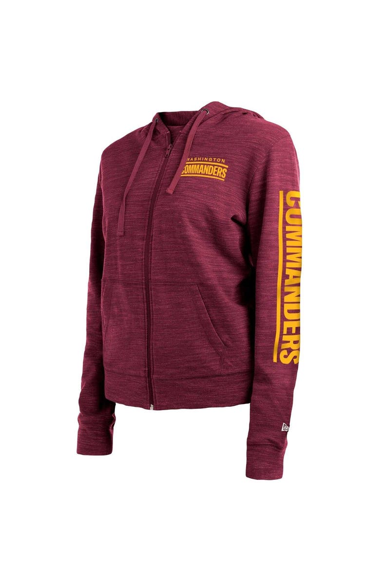 New Era Women's New Era Burgundy Washington Football Team Reverse Full-Zip Hoodie, Alternate, color,