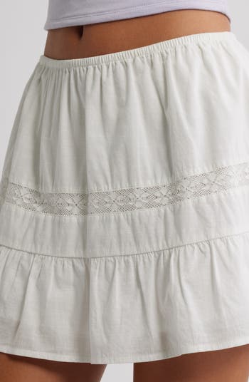 Boho Cotton Miniskirt
