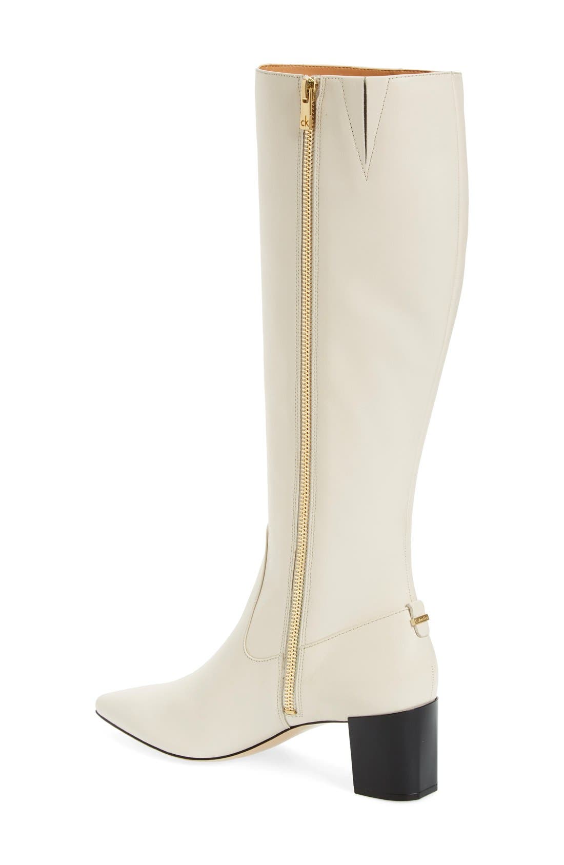 Nolina Tall Boot, Alternate, color, SOFT WHITE LEATHER