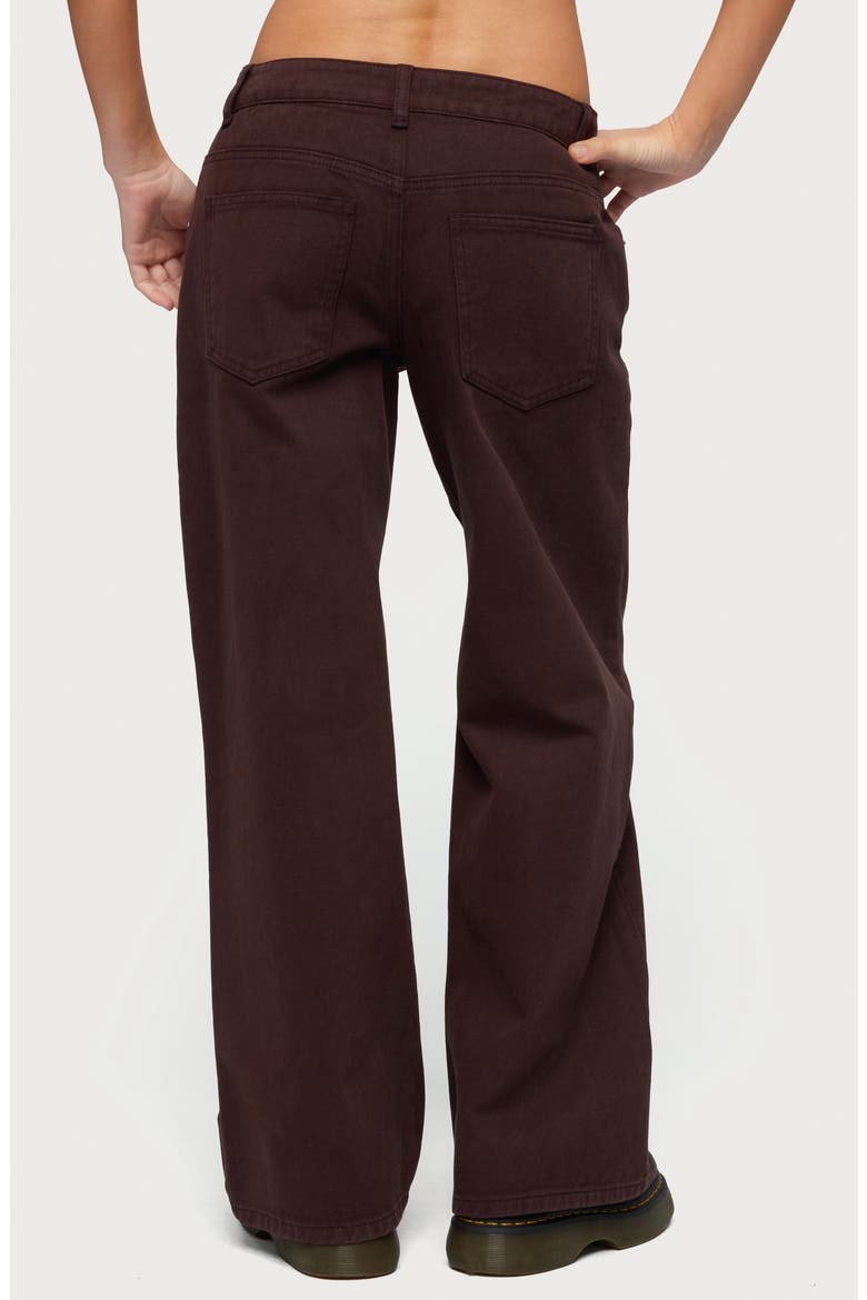 Roman Low Rise Baggy Jeans, Alternate, color, BROWN