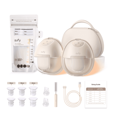 Heated Wearable Breast Pump S1 Pro With 120 Pieces Milk Storage Bags