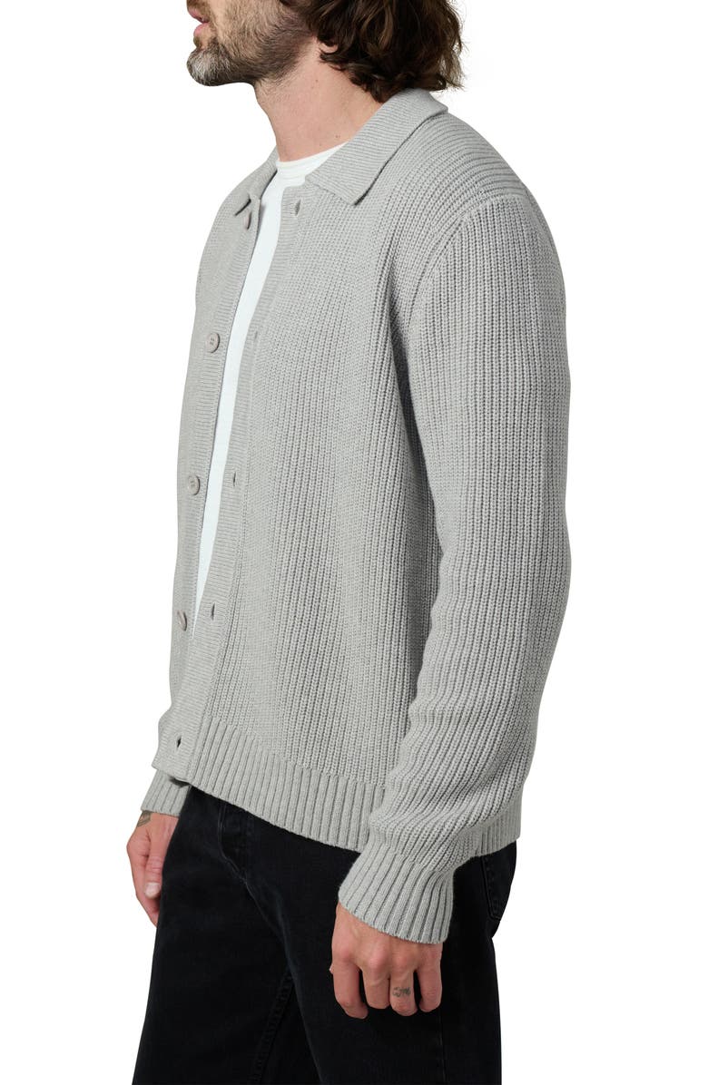 Joe's Cassian Full Button Cardigan, Alternate, color, Heather Grey