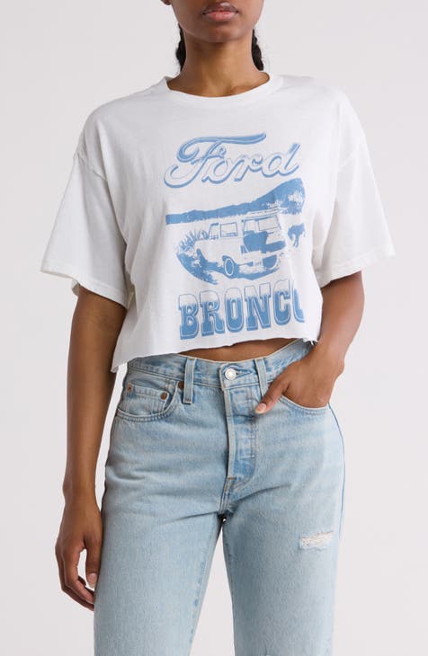 Ford Bronco Crop Graphic Print T-Shirt