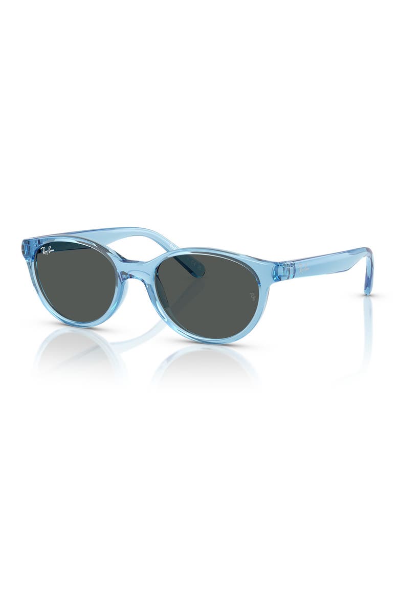 Kids' 45mm Oval Sunglasses, Alternate, color, DARK GREY