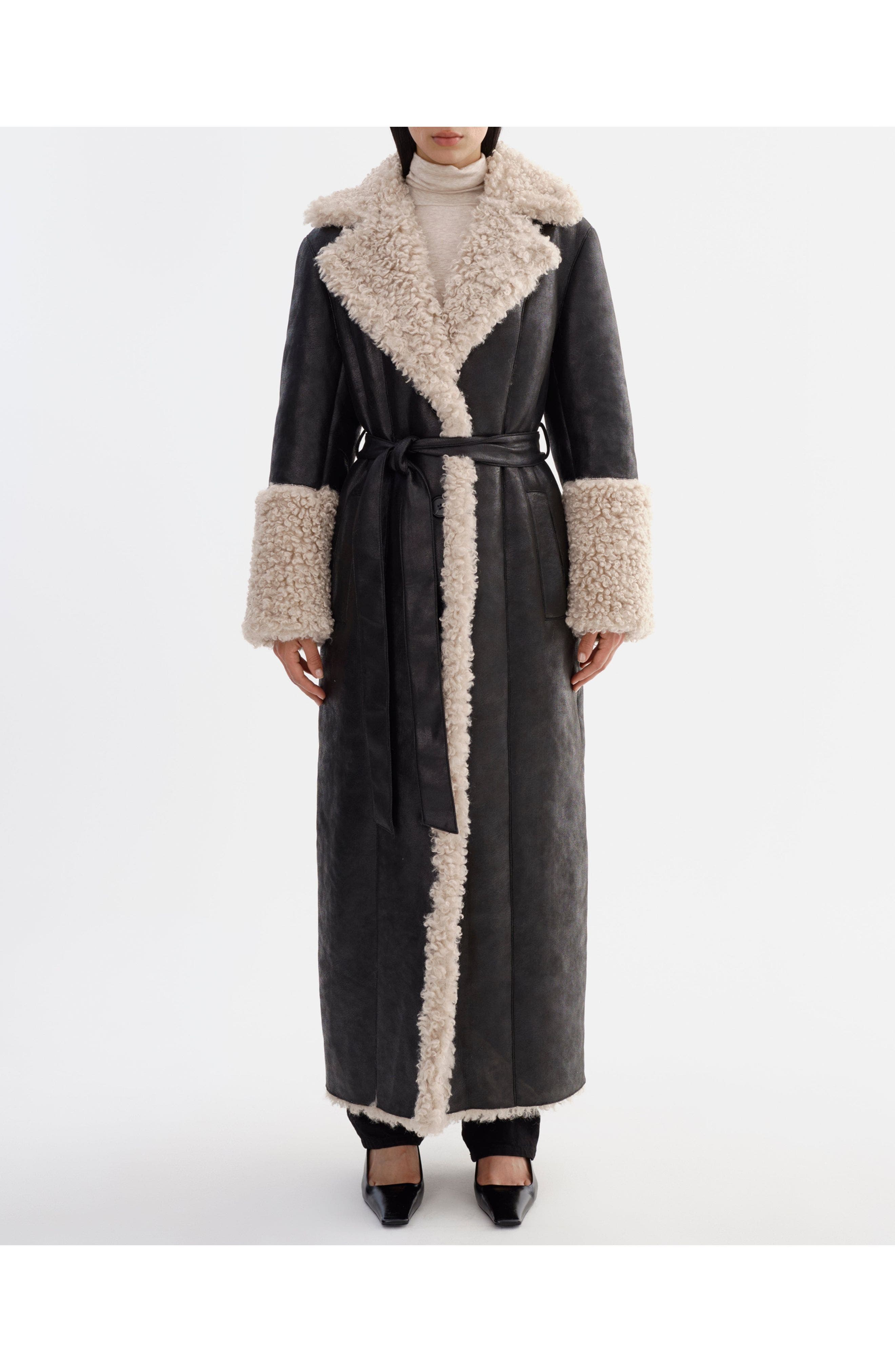 Polly | Mixed Media Maxi Coat