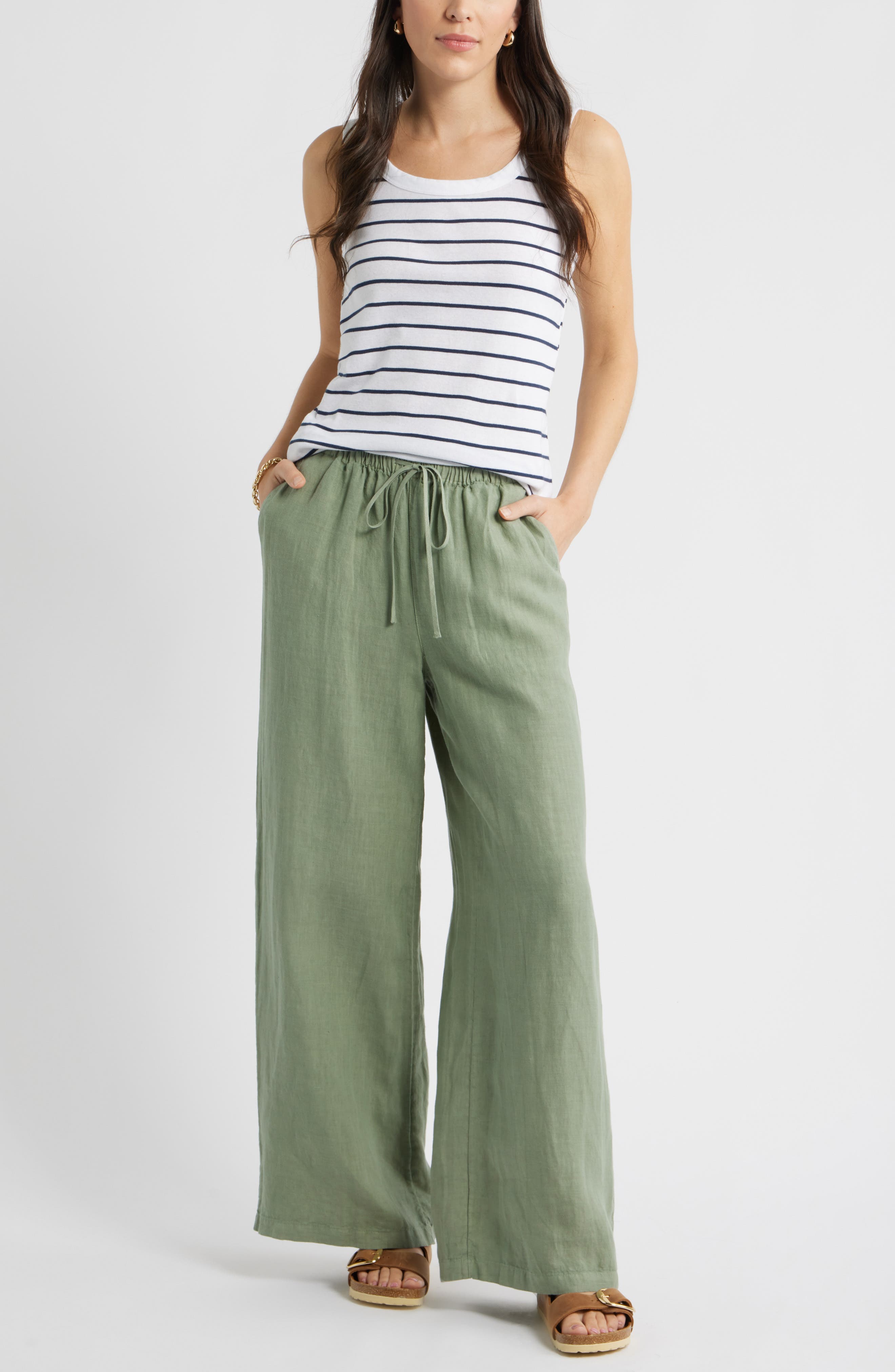 Easy Wide Leg Linen Pants - image 4