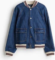 H&M Denim Bomber Jacket