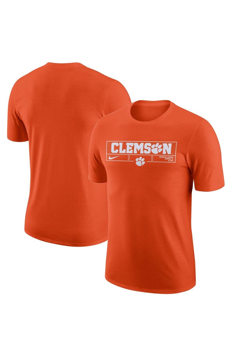 Nike Men's Nike Orange Clemson Tigers Wordmark Stadium T-Shirt, Main, color, Orange