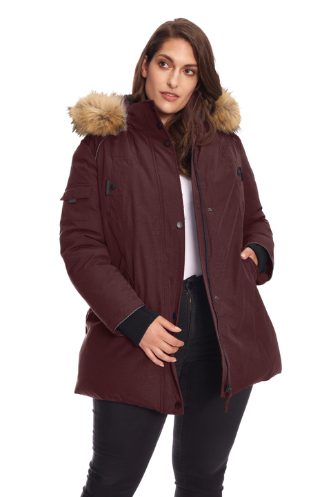 GLACIER PLUS SIZE - Vegan Down Classic Winter Parka Jacket