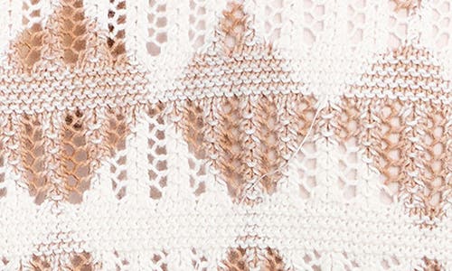Nic + Zoe Nic+zoe Open Stitch Sweater In Neutral Multi