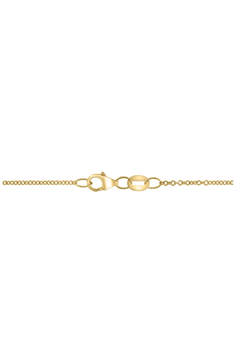 18k Gold over Sterling Silver Diamond Pendant Necklace, Main, color, GOLD