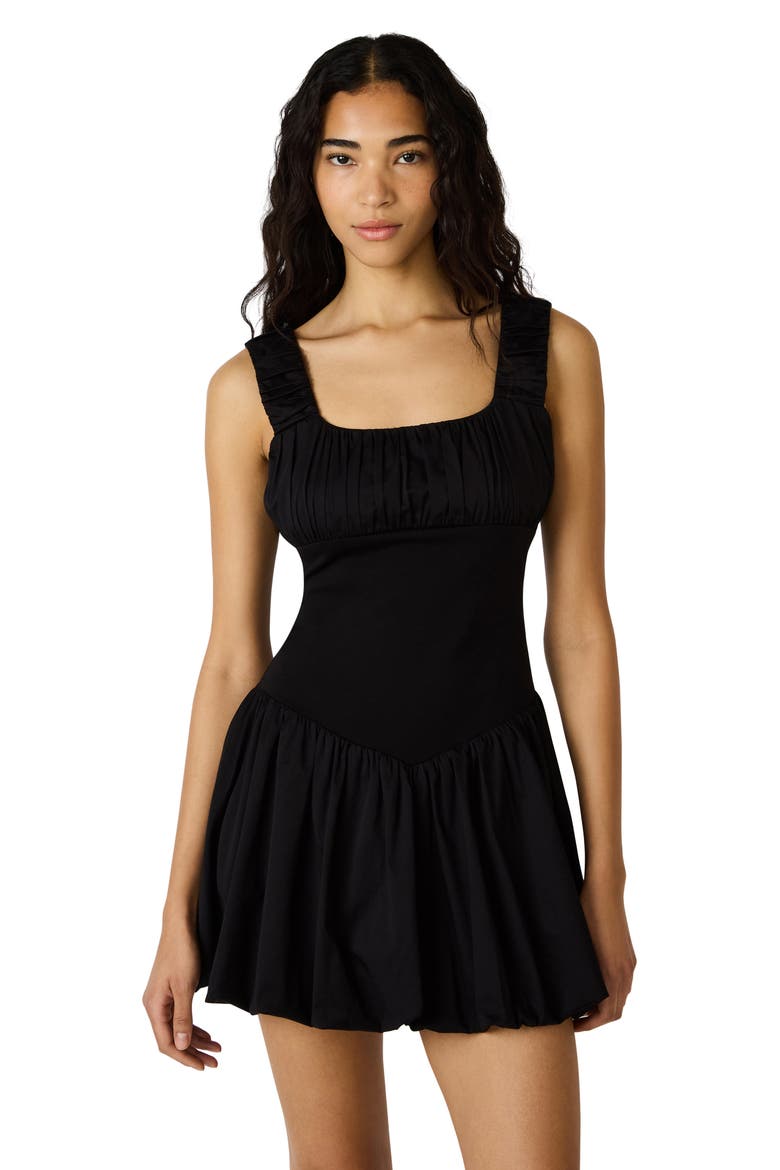 Ivy Fit & Flare Minidress, Alternate, color, BLACK
