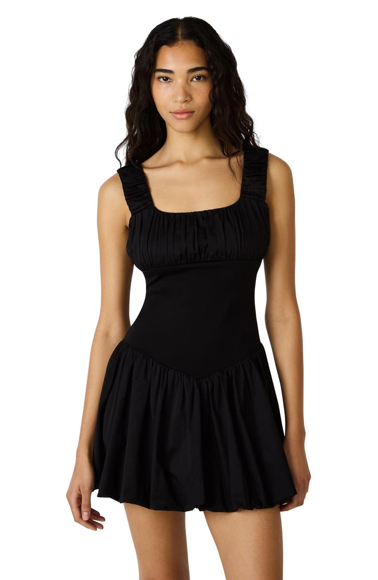 Steve Madden Ivy Fit & Flare Minidress, Alternate, color, Black