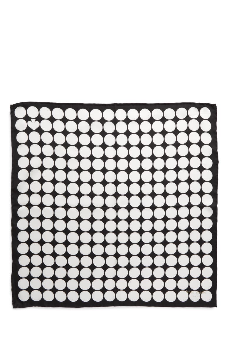 Kate Spade New York dance floor silk bandana, Alternate, color,