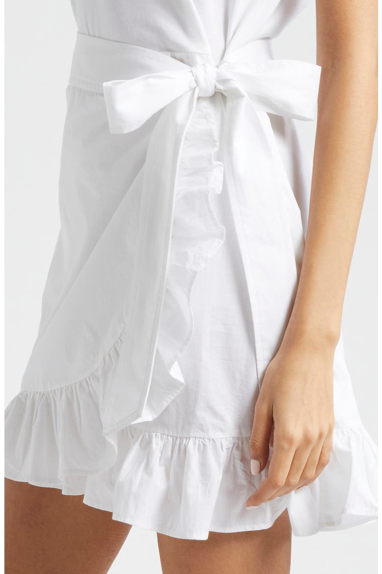 Mahlia Tie Belt Sheath Dress, Alternate, color, WHITE