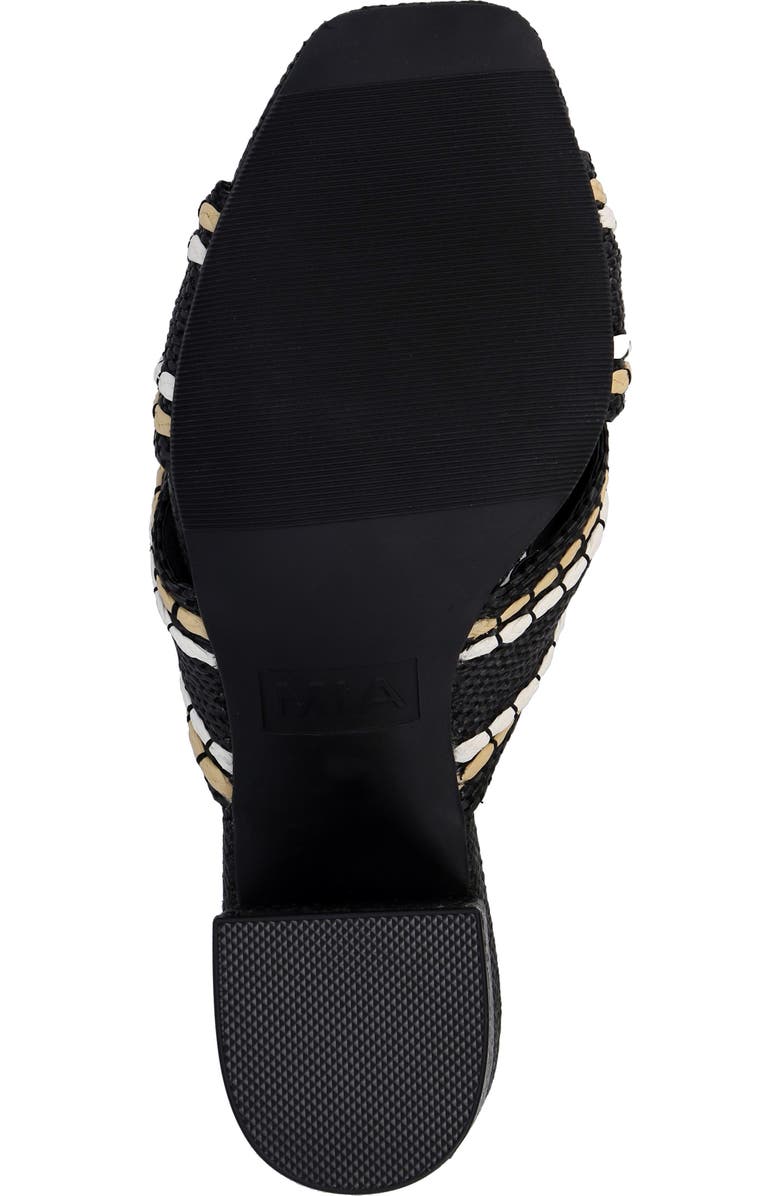 MIA Hania Block Heel Sandal, Alternate, color, Black