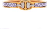 Pre-Owned Hermes Mini Clic Chaine d'Ancre Bracelet Metal and Printed Enamel