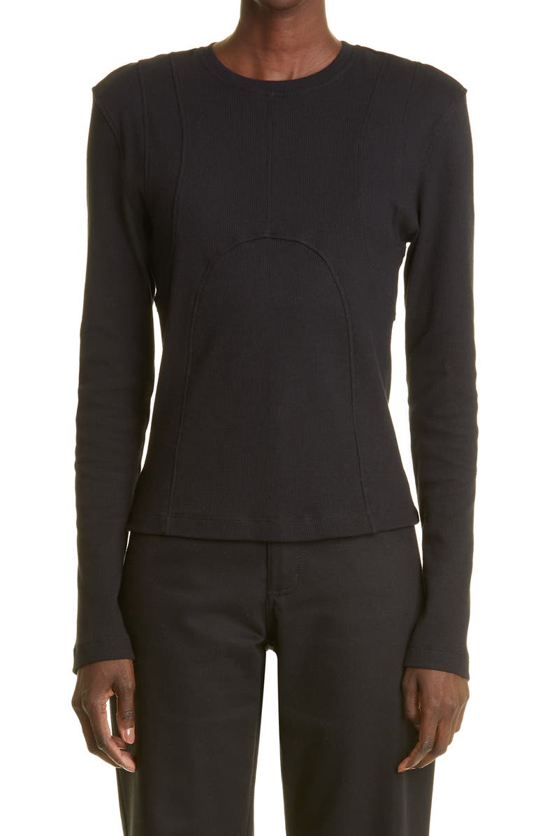 K.NGSLEY Gender Inclusive Dani Fitted Rib T-Shirt, Main, color, 