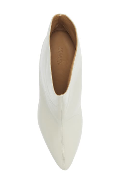 Isabel Marant Dylvee Pointed Toe Boot In White