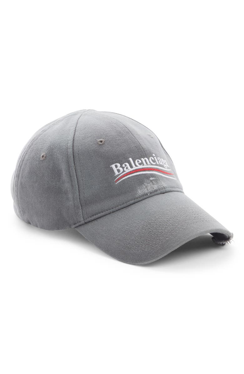 Balenciaga Campaign Logo Baseball Cap, Main, color,