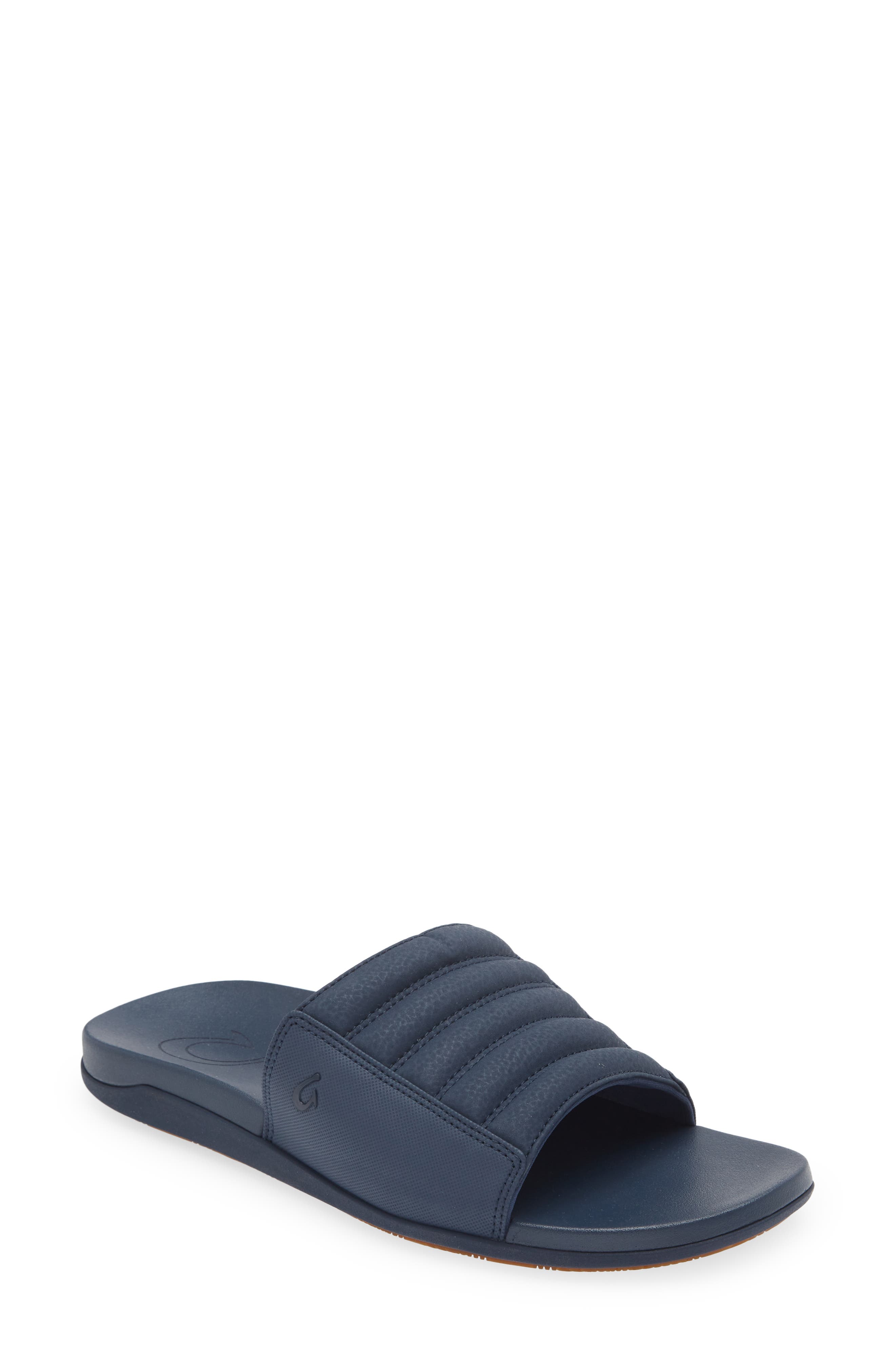 Maha Olu Slide Sandal, Main, color, MOONLIT OCEAN / MOONLIT OCEAN