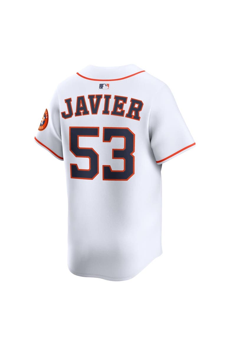 Men's Nike Cristian Javier White Houston Astros Home Limited Player Jersey, Alternate, color, White