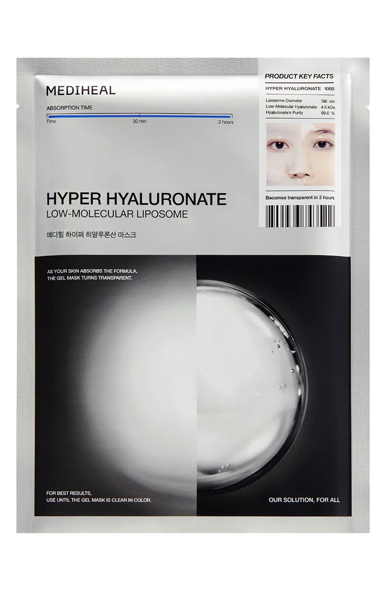 MEDIHEAL Hyper Hyaluronate Mask, Main, color, Silver
