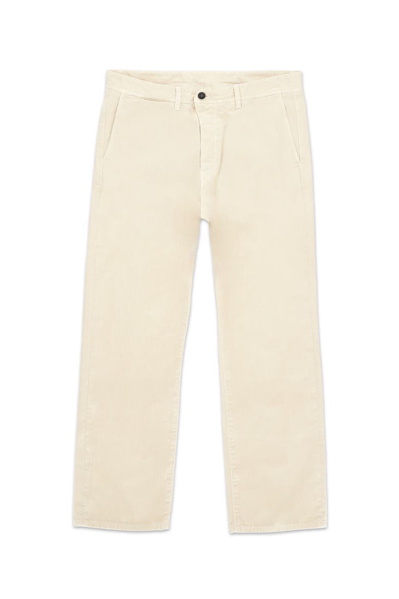 Reno Herringbone Cotton Trousers, Main, color, OFF WHITE