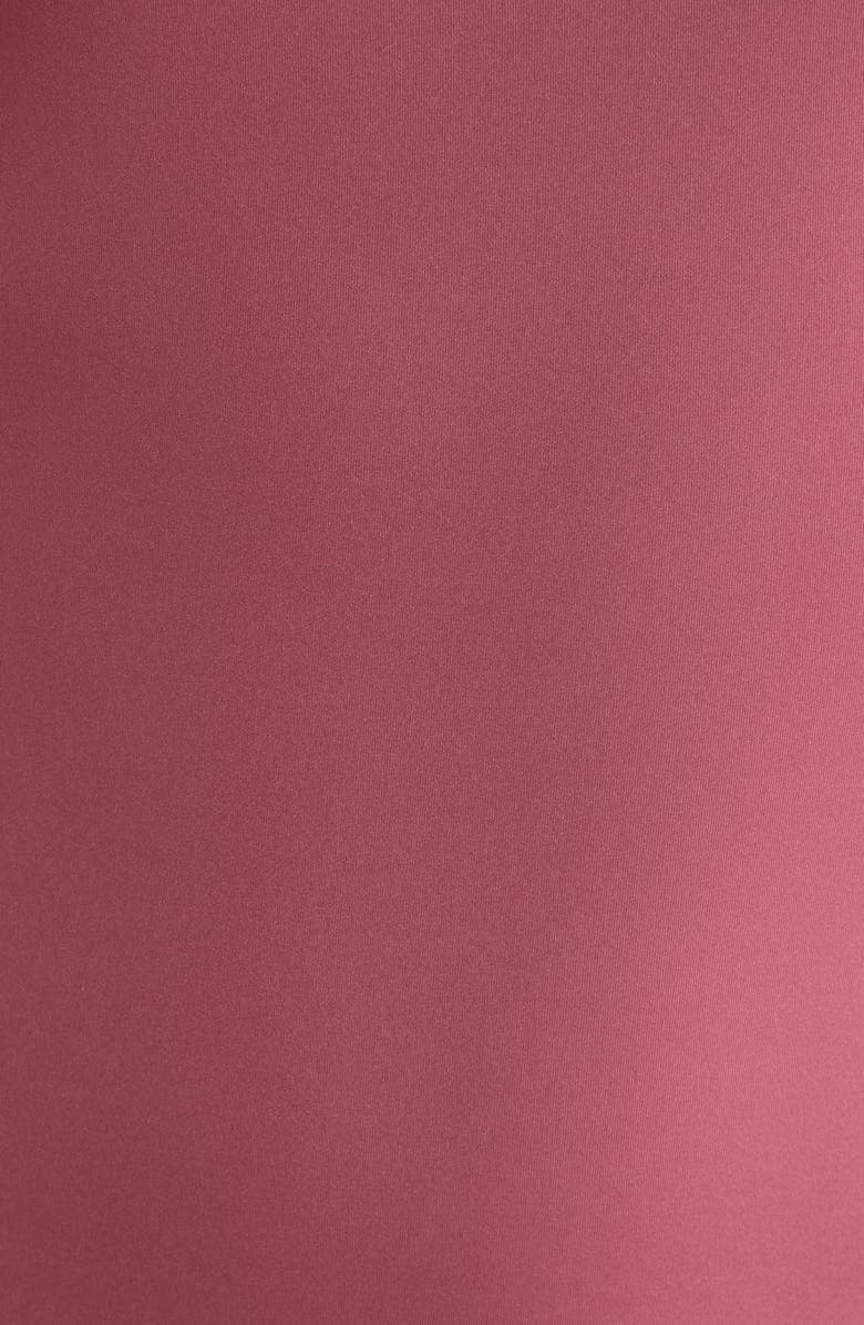 LEFT ON FRIDAY Shoreline One-Shoulder One-Piece Swimsuit, Alternate, color, Desert Plum