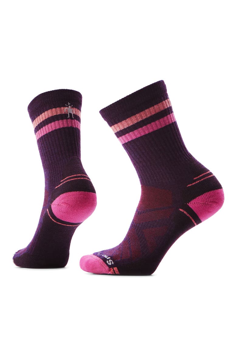 Hike Light Cushion Tube Crew Socks, Main, color, PURPLE IRIS