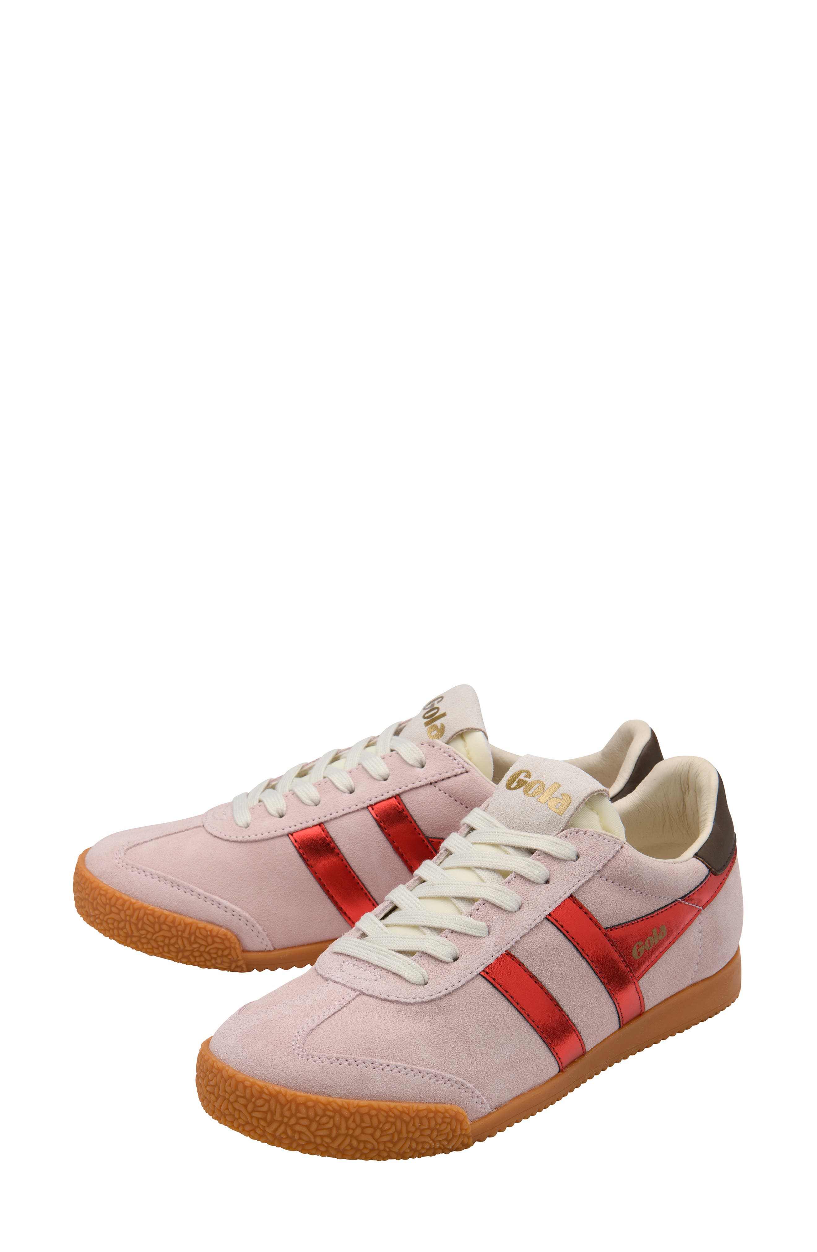 Elan Glitz Sneaker, Alternate, color, ROSE/RED/DARK BROWN