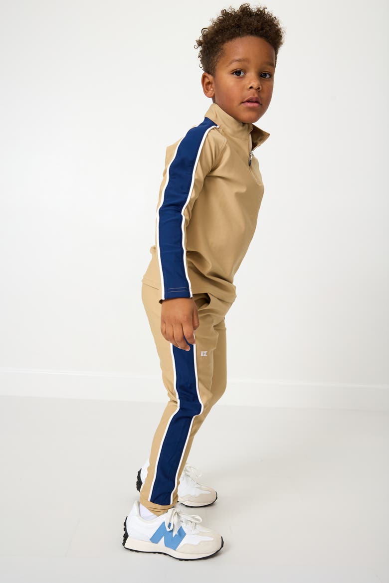 Boys Warm-Up Jogger Pant, Alternate, color, Khaki Navy Stripe