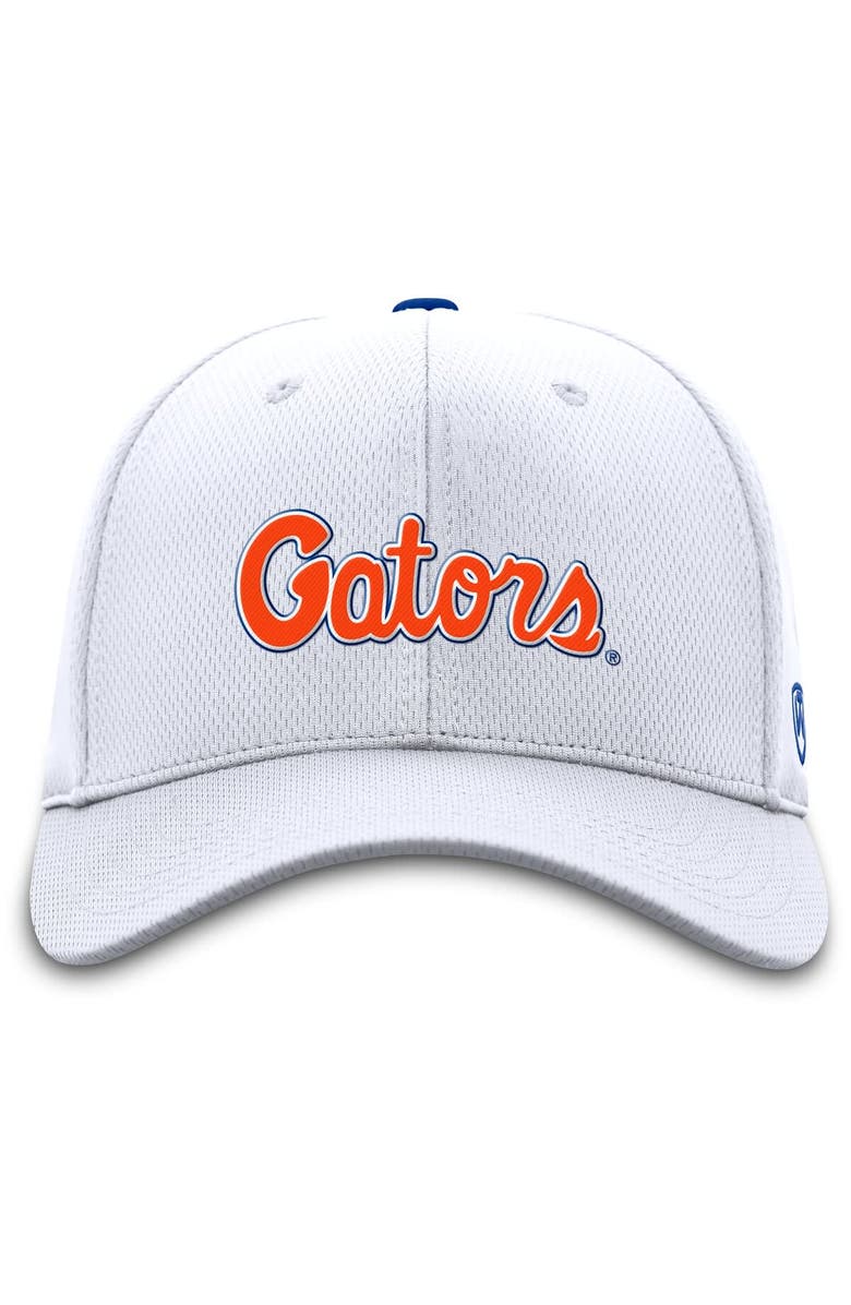 TOP OF THE WORLD Men's Top of the World White Florida Gators Dynasty Flex Hat, Alternate, color, 