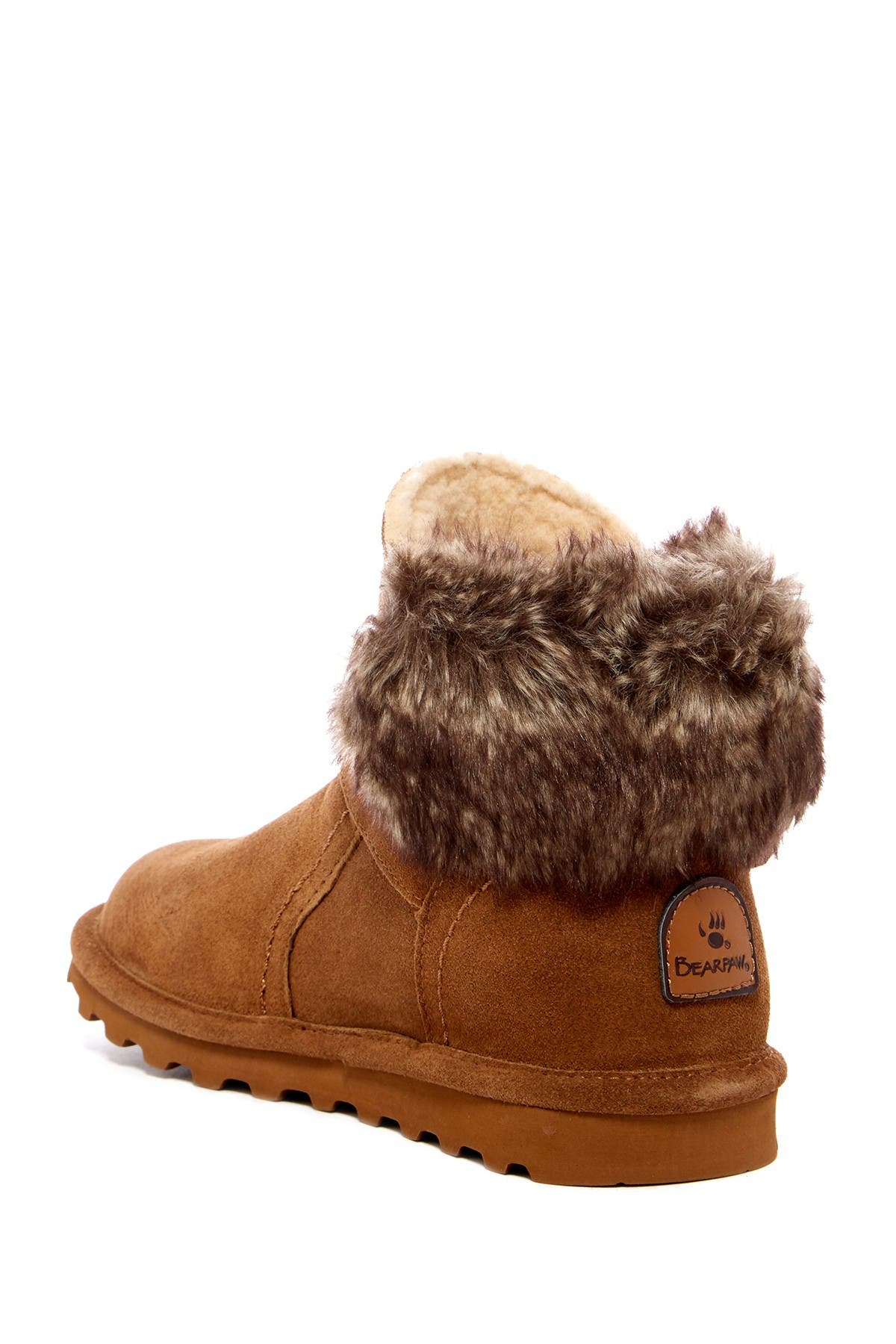 BEARPAW Koko Genuine Shearling Waterproof Boot, Alternate, color, Hickory Ii