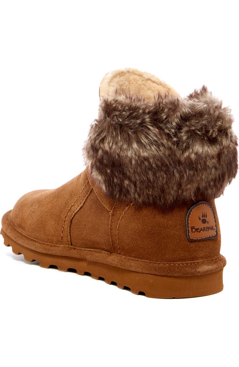 BEARPAW Koko Genuine Shearling Waterproof Boot, Alternate, color, Hickory Ii
