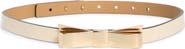 Kate Spade New York Metal Bow Leather Belt