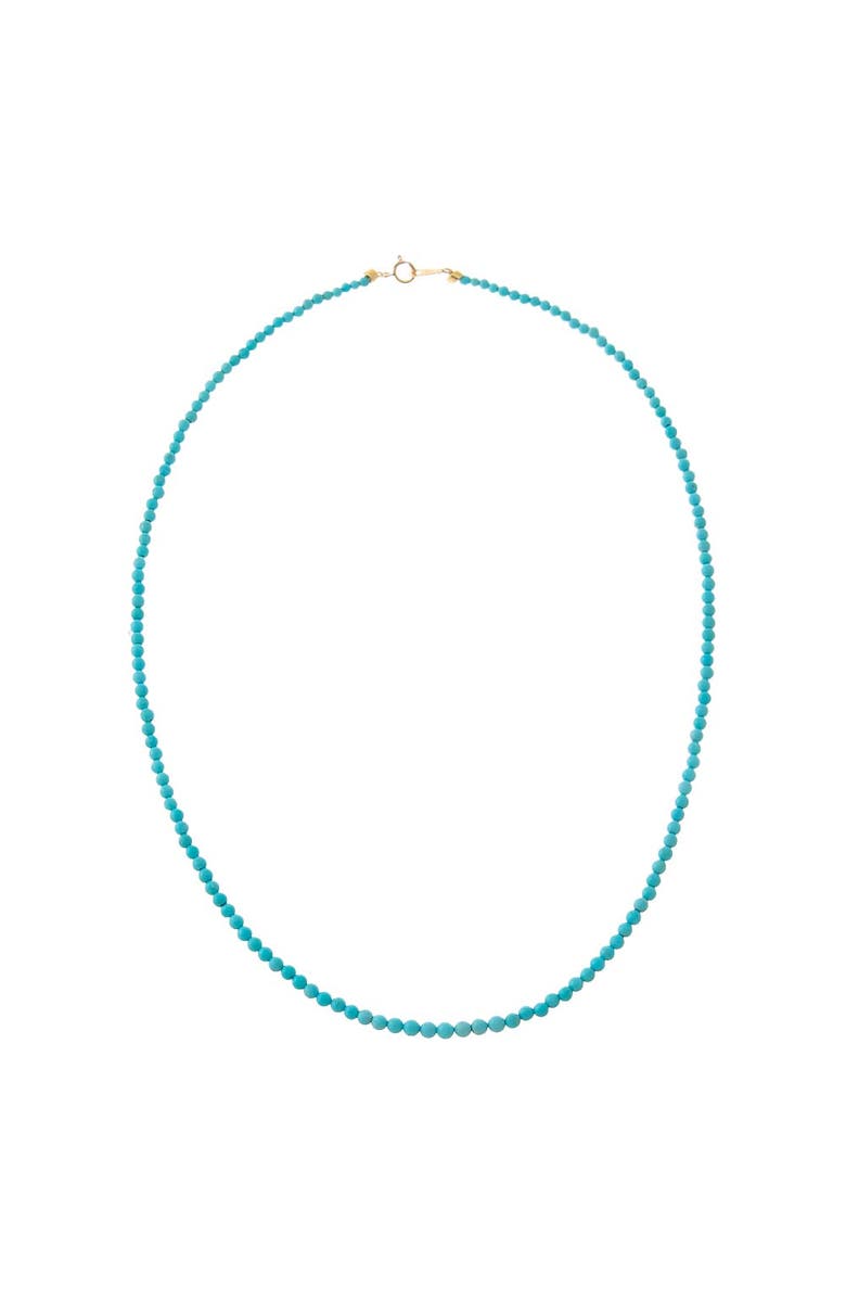 BY ADINA EDEN Turquoise Beaded Necklace 18K, Main, color, Turquoise