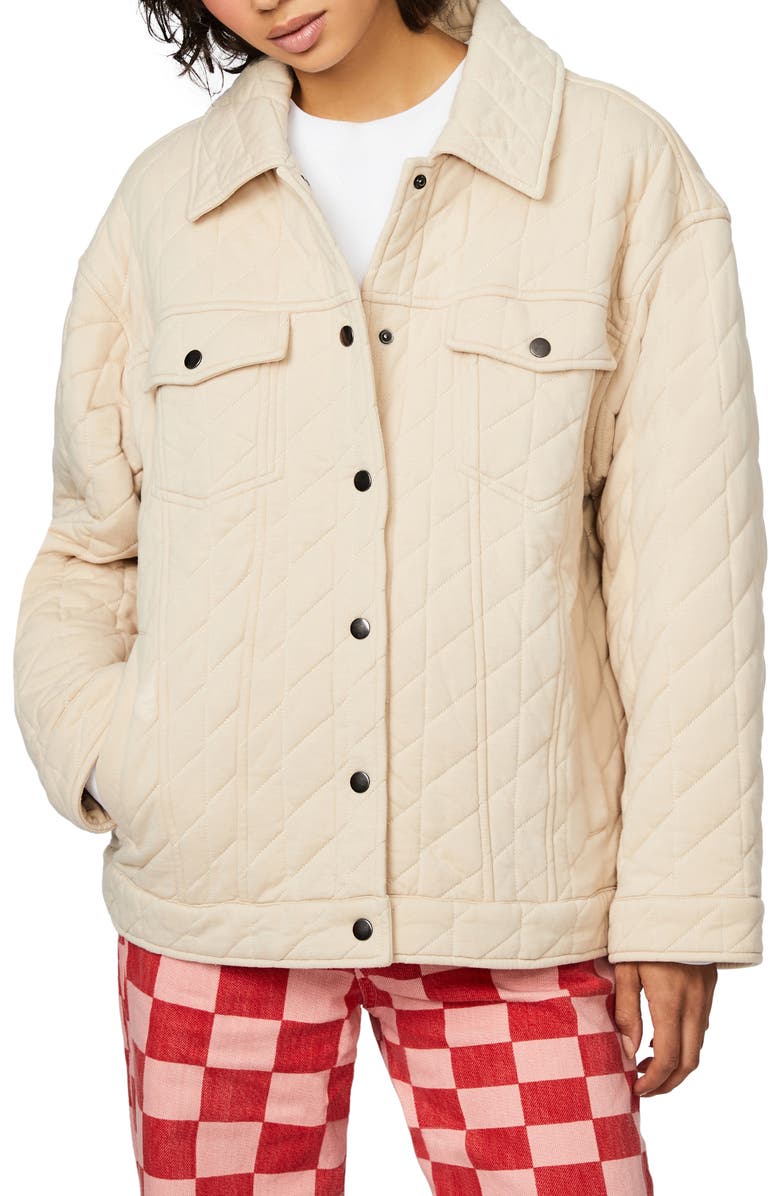 BERNIE Oversize Quilted Boyfriend Jacket, Main, color,