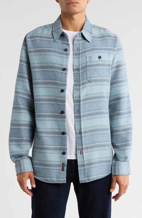 WEATHERPROOF VINTAGE Stripe Twill Button-Up Shirt
