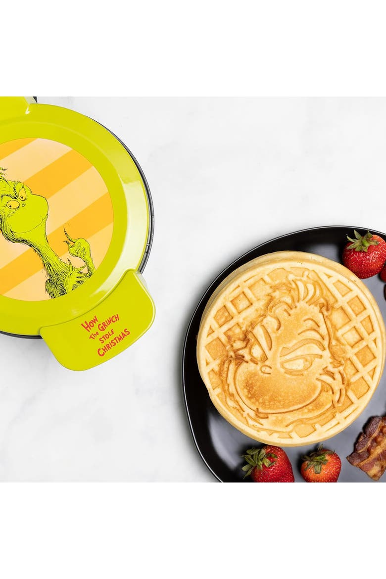 Dr Seuss The Grinch Round Waffle Maker, Main, color, None