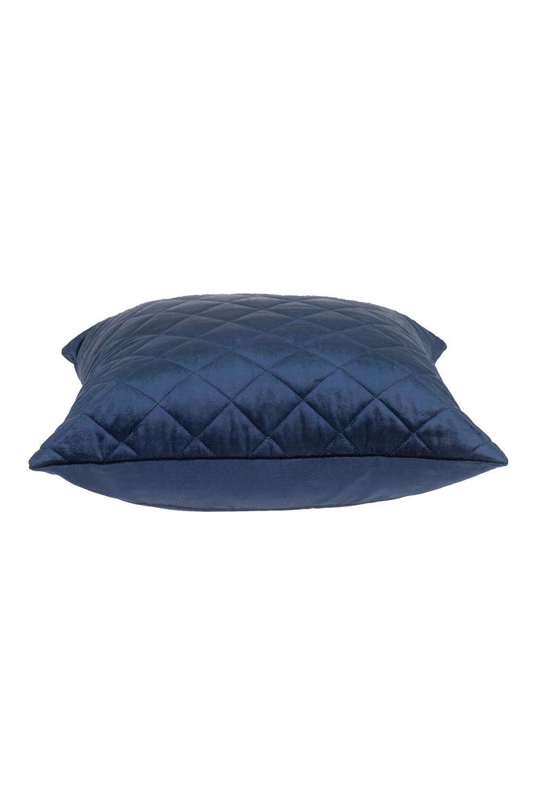 Milo Quilted Throw Pillow, Alternate, color, NAVY
