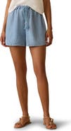 Faherty Dune Organic Cotton Gauze Drawstring Shorts