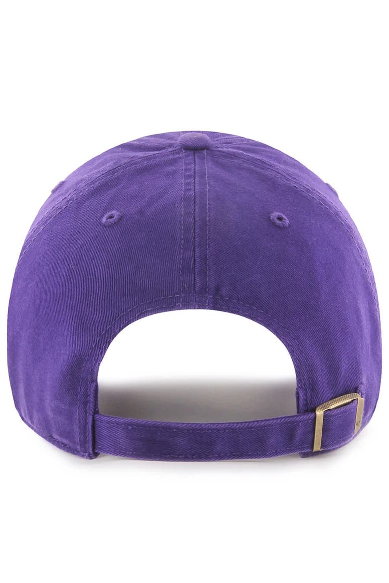 Men's '47  Purple ECU Pirates Powder Purple Tonal Script Clean Up Adjustable Hat, Alternate, color, Purple