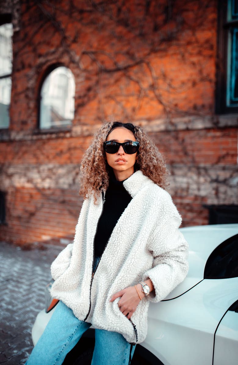 Vincero Emery 56mm Polarized Round Sunglasses, Alternate, color, 