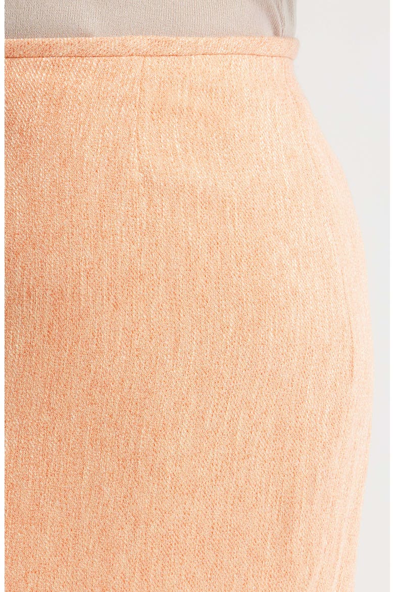 Summertime Tweed Pencil Skirt, Alternate, color, SALMON