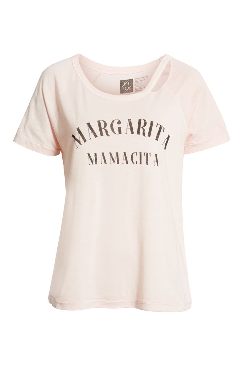 Margarita Mamacita Distressed Graphic Tee, Alternate, color, PINK