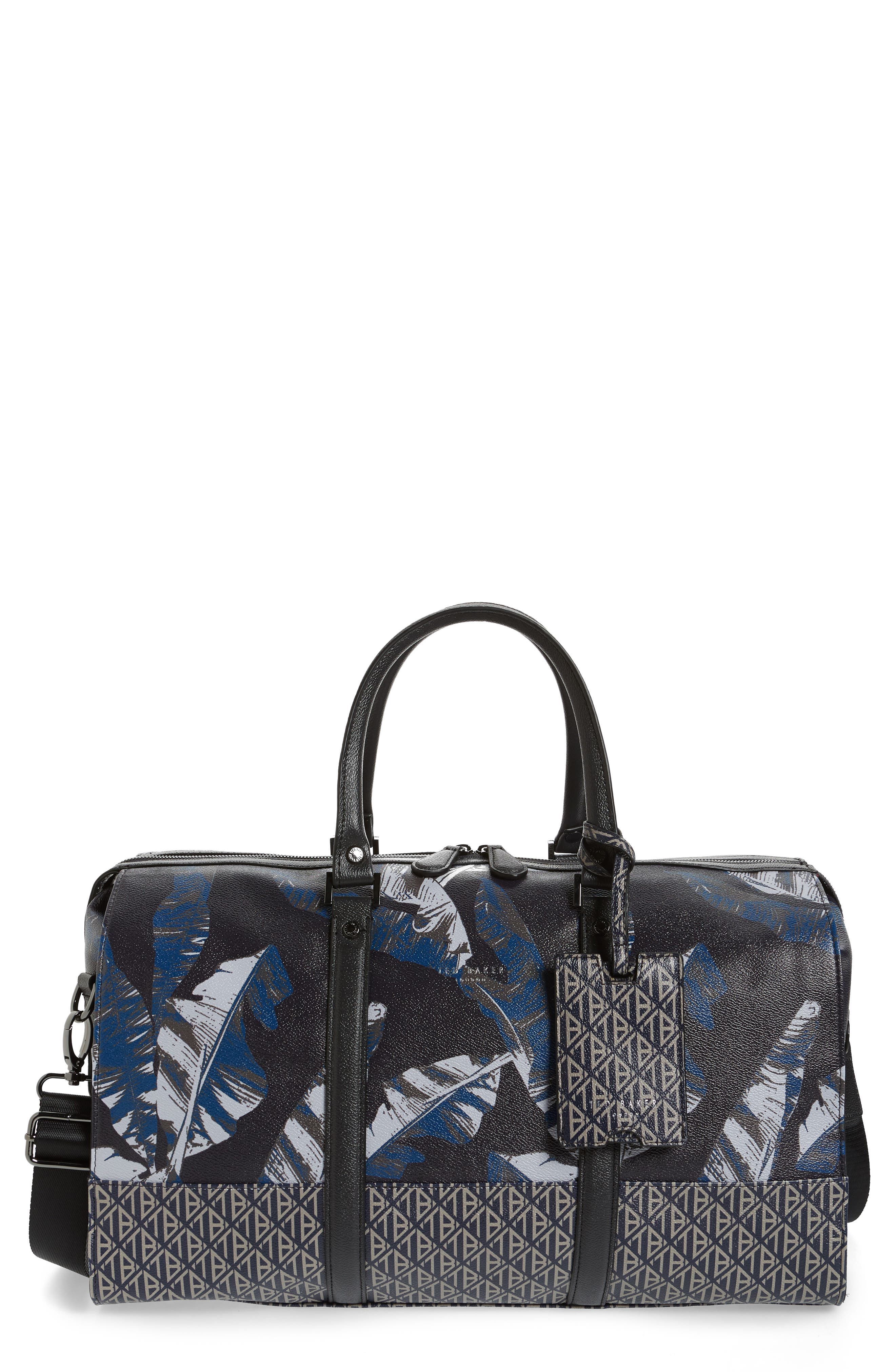 Ted Baker London Gelada Print Faux Leather Duffle Bag (Men) | Nordstromrack