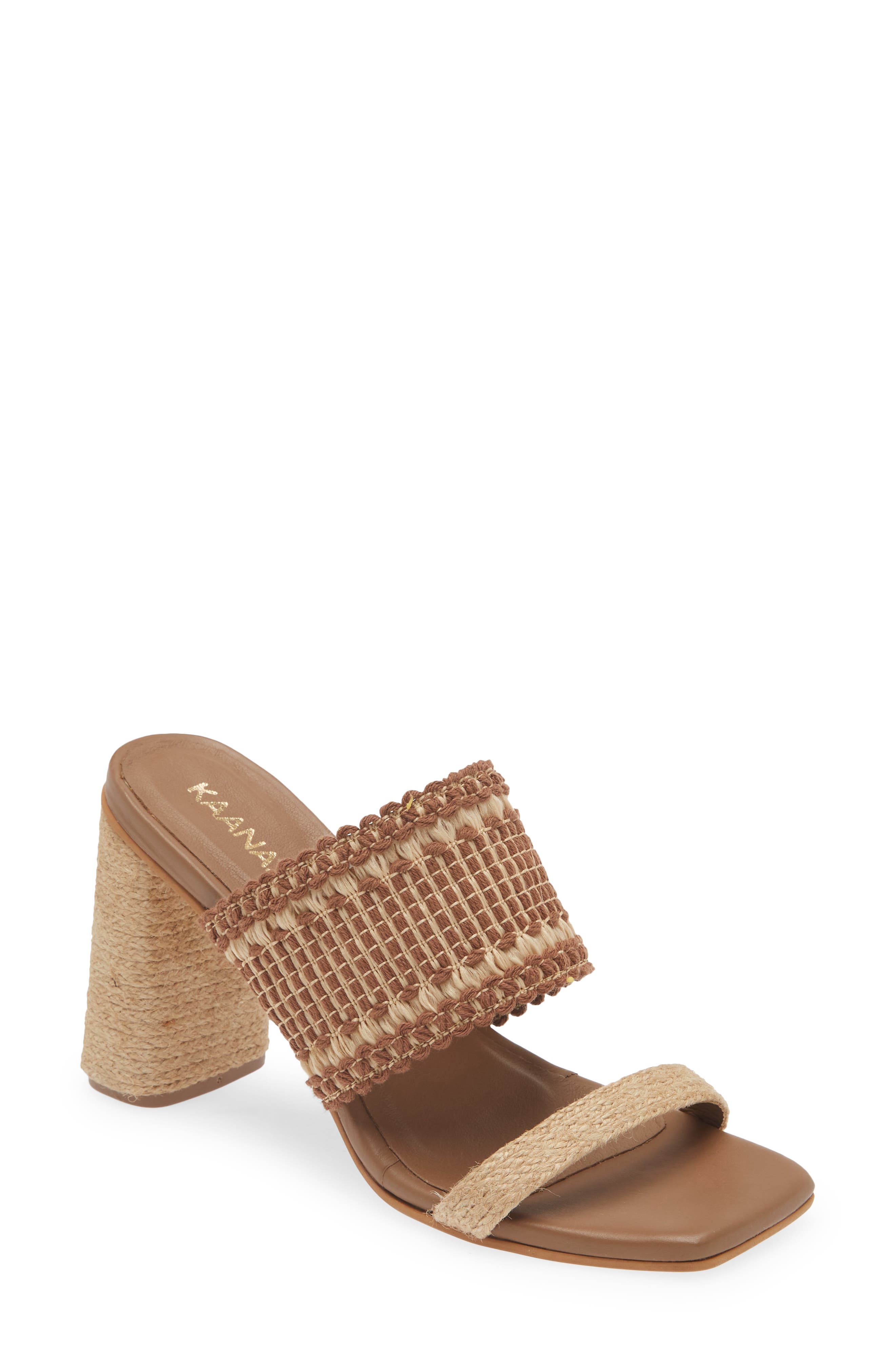 Kaanas Ramie Slide Sandal, Main, color, 