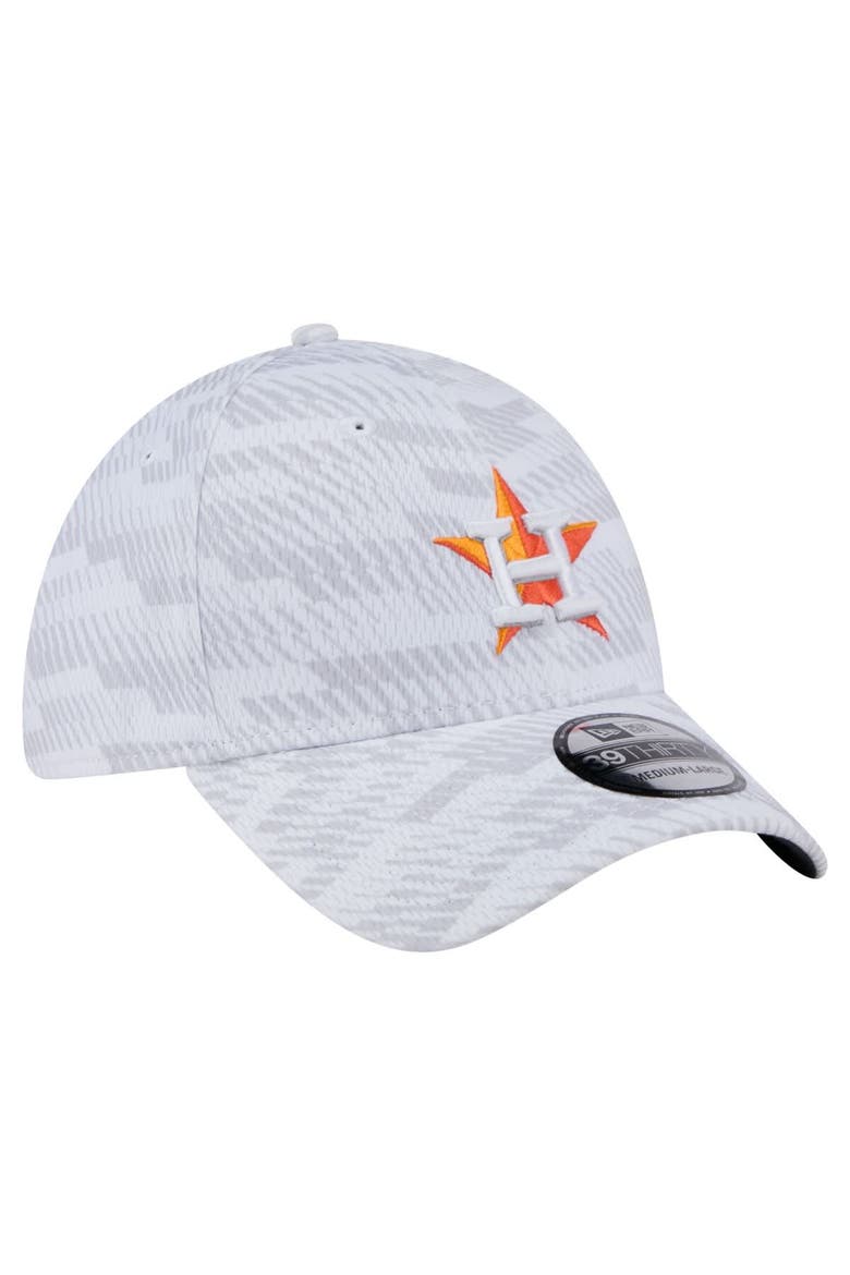 Men's New Era  White Houston Astros Graded 39THIRTY Stretch Fit Hat, Alternate, color, White
